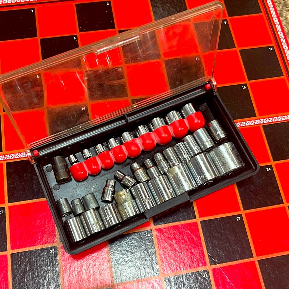 Assorted standard socket set